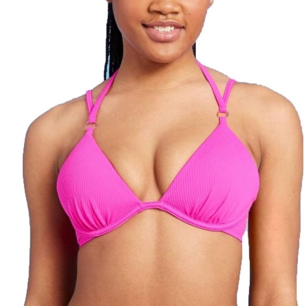 NWT Vibrant Pink Bikini Top